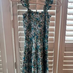 Aerie Floral Smocked Sundress